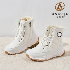 BAIRUILUN Men's & Women's Winter Snow Boots Ladies Warm Fur Lined Ankle Booties Wholesale Outdoor Water Resistant Winter Boots
