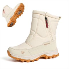BAIRUILUN Wholesale Anti-slip Outdoor Hiking Snow Boots with Snow Traction Cleats Waterproof Snow Boots for Extreme Cold Regions