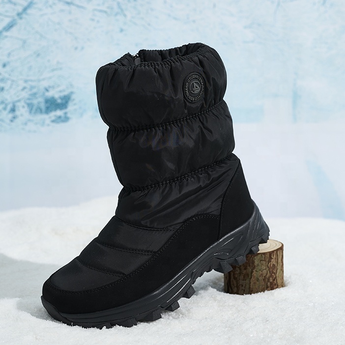 BAIRUILUN Anti-Slip Thermal Insulated Snow Boots with Snow Traction Cleats Waterproof Snow Boots for Extreme Cold Regions