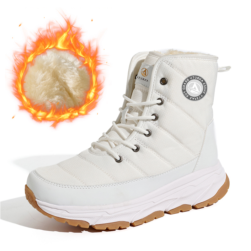 BAIRUILUN Men's & Women's Winter Snow Boots Ladies Warm Fur Lined Ankle Booties Wholesale Outdoor Water Resistant Winter Boots
