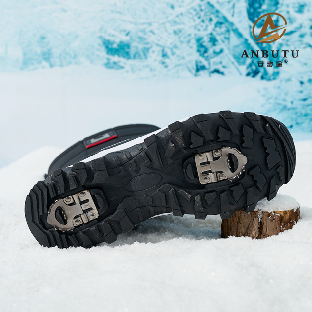 Non-slip Foldable Ice Cleats Winter Snow Boots Waterproof Thermal Mid-Calf Extreme Cold Proof Snow Boots OEM/ODM Wholesale