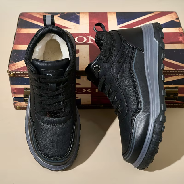 Custom Wholesale Outdoor Sports Winter Leisure Walking Shoes Wool Warm Light Waterproof Men's Snow Boots