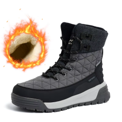 Wholesale Customization Large Size Winter Velvet High Top Outdoor Mountaineering Thickened Waterproof Men's Snow Boots