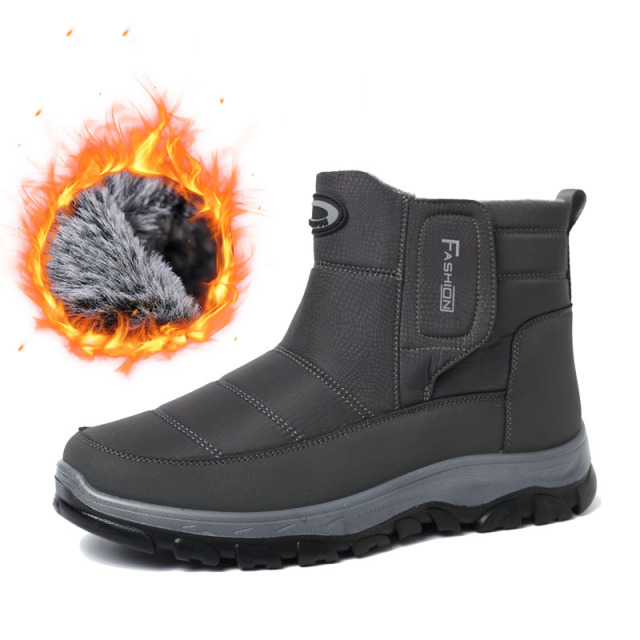 Wholesale High Quality Winter Men's Thick Cotton Shoes Winter Non-slip Waterproof Men's Warm Shoes Snow Boots