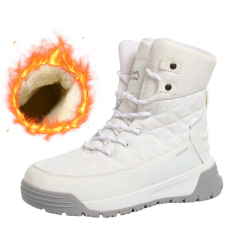 Wholesale Customization Large Size Winter Velvet High Top Outdoor Mountaineering Thickened Waterproof Men's Snow Boots