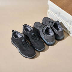 Wholesale Unisex Snow Boots Fleece-Lined Sneakers Low-Cut Comfortable Soft Sole Thermal Insulated Casual Shoes for Snow