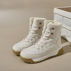 Wholesale Customization Large Size Winter Velvet High Top Outdoor Mountaineering Thickened Waterproof Men's Snow Boots