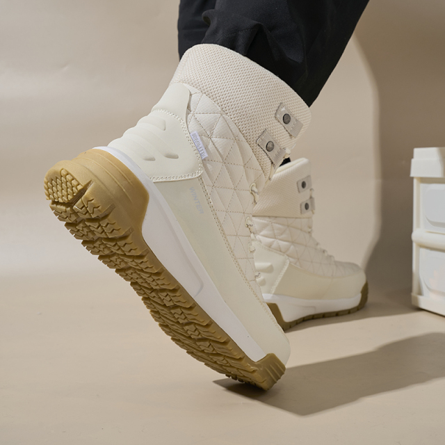 Wholesale Customization Large Size Winter Velvet High Top Outdoor Mountaineering Thickened Waterproof Men's Snow Boots