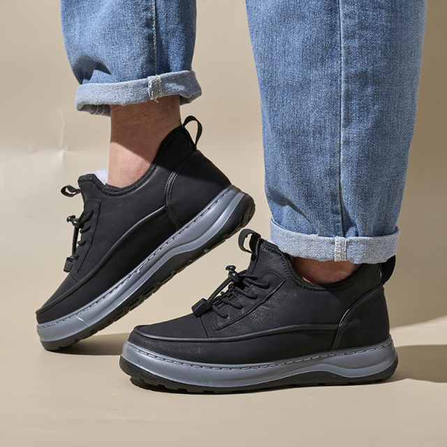 High Quality Outdoor Cotton Shoes Sports Winter Casual Walking Shoes Wool Non-slip Waterproof Men's Snow Boots