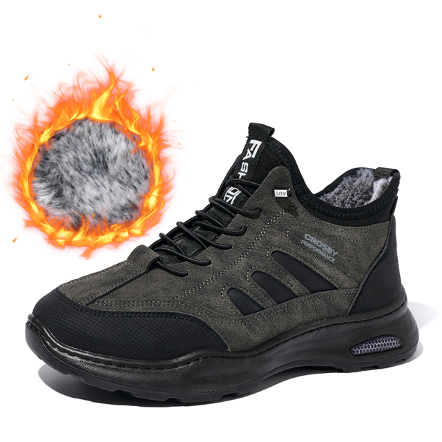 High Quality Winter Shoes Mens Winter Trekking Snow Boots Non-slip Waterproof Men's PU Ankle Boots