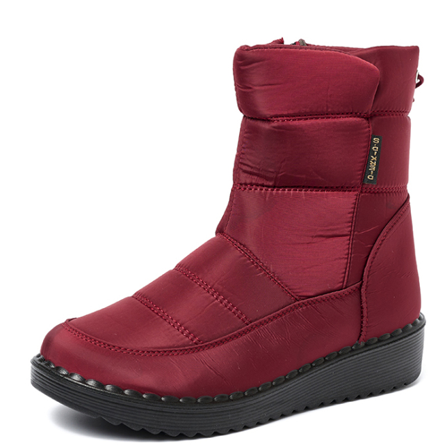 Winter Outdoor Long Women's Boots Wholesale Thicken Plush Waterproof Winter Boots Polyurethane Lightweight Women Snow Boots
