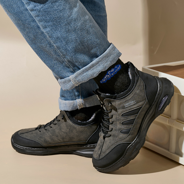 High Quality Winter Shoes Mens Winter Trekking Snow Boots Non-slip Waterproof Men's PU Ankle Boots