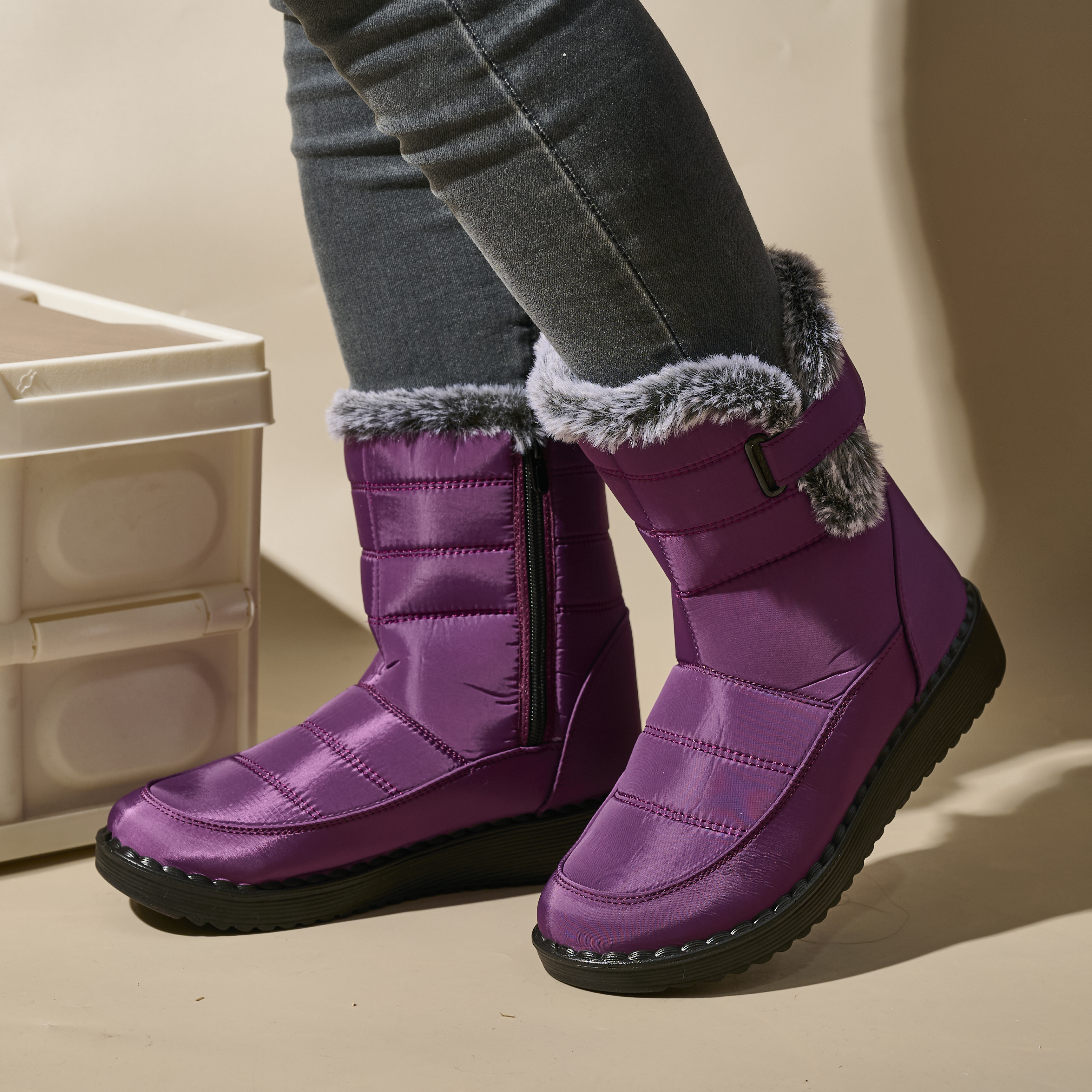 Wholesale Outdoor Winter Booties Women's Winter New Cozy Warm Trendy Snow Boots Waterproof Casual Women's Boots