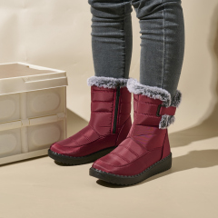 Wholesale Outdoor Winter Booties Women's Winter New Cozy Warm Trendy Snow Boots Waterproof Casual Women's Boots