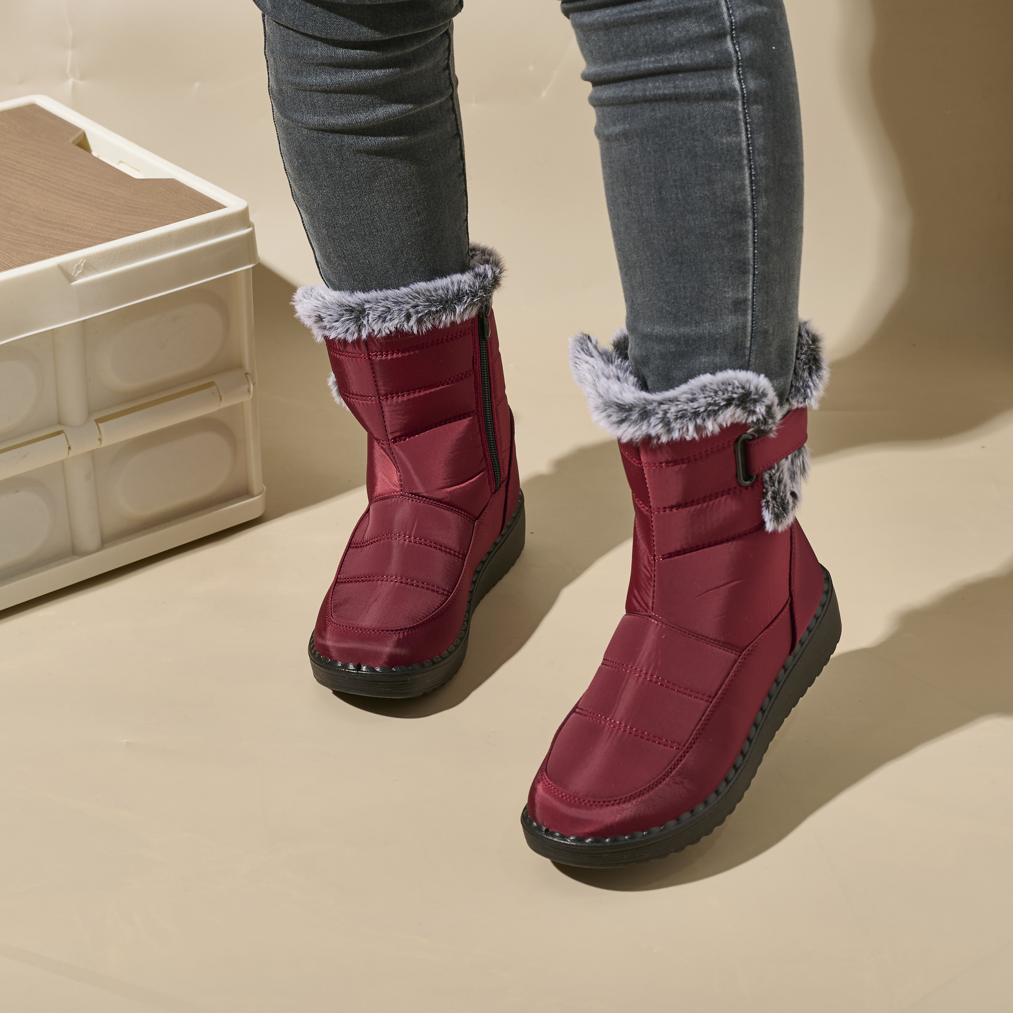 Wholesale Outdoor Winter Booties Women's Winter New Cozy Warm Trendy Snow Boots Waterproof Casual Women's Boots