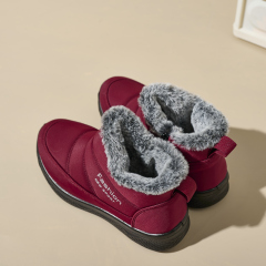 Winter Fashion High Quality Outdoor Cotton Shoes Umbrella Cloth Thickened Non-slip Warm Women's Snow Boots