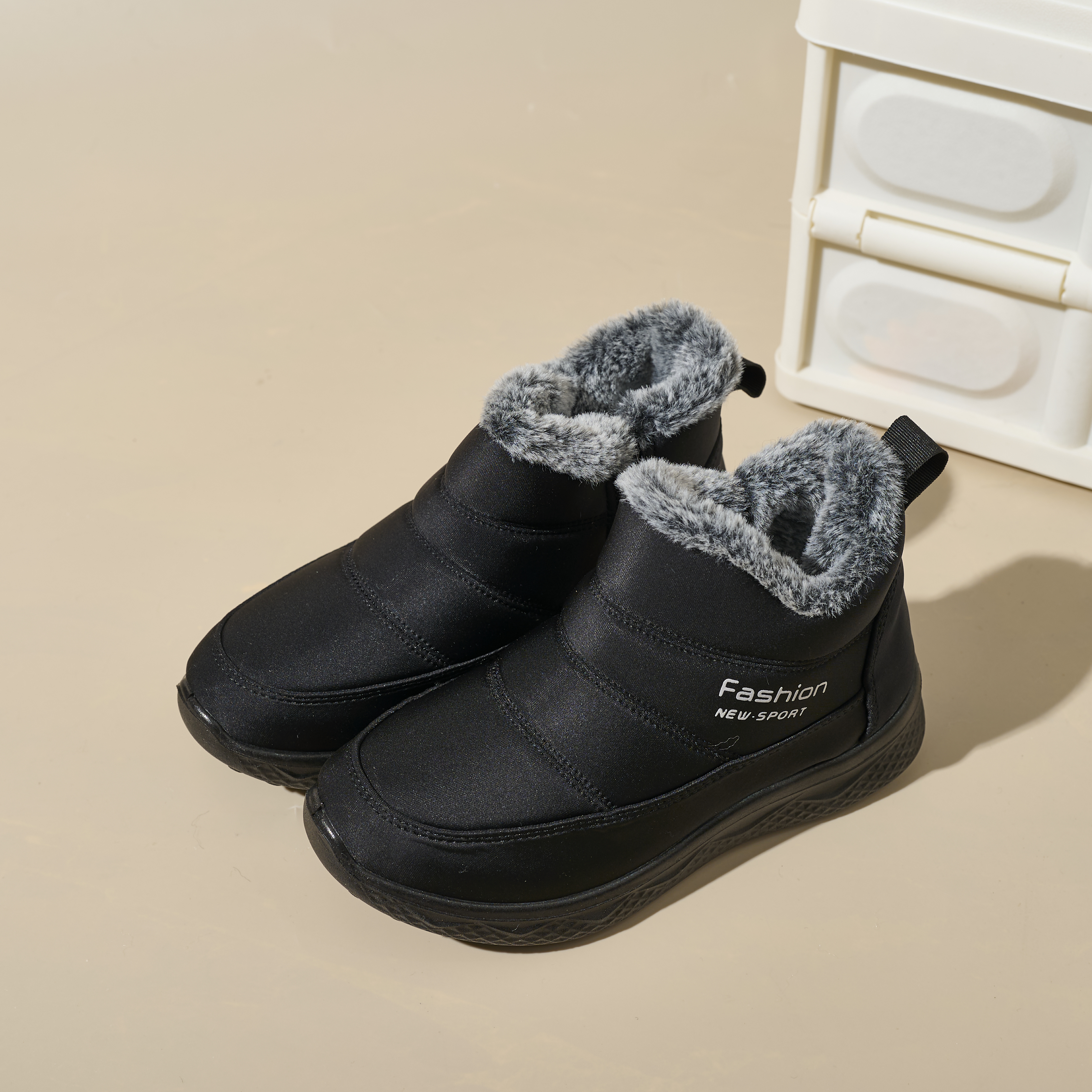 Winter Fashion High Quality Outdoor Cotton Shoes Umbrella Cloth Thickened Non-slip Warm Women's Snow Boots