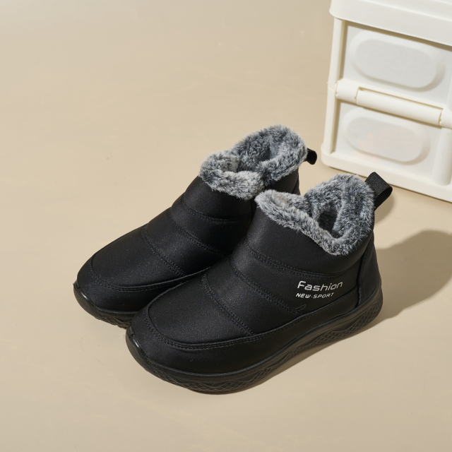 Winter Fashion High Quality Outdoor Cotton Shoes Umbrella Cloth Thickened Non-slip Warm Women's Snow Boots