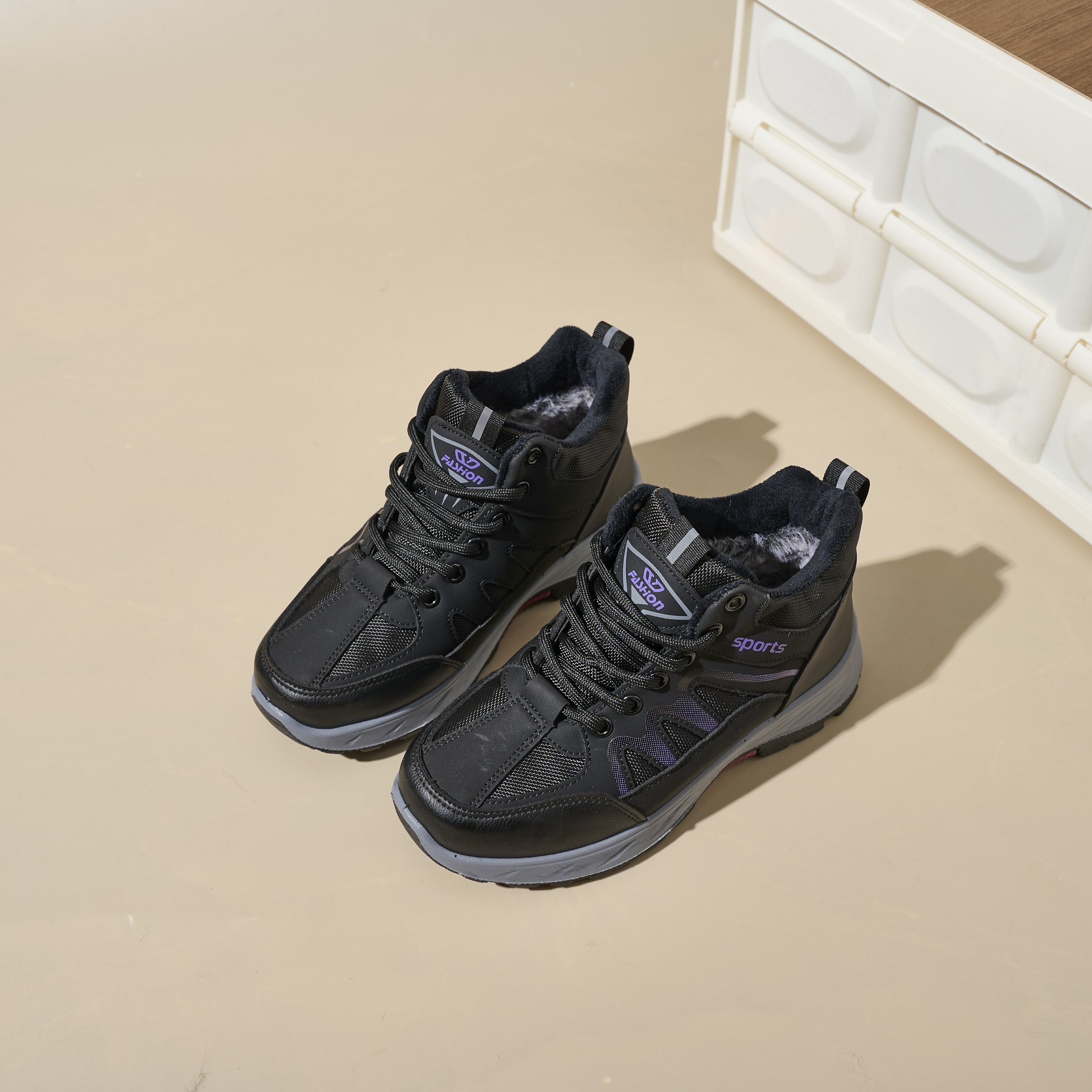 Fashionable Winter Cotton Shoes Sports Casual Walking Shoes Non-slip Comfortable Ankle Boots Women's Snow Boots