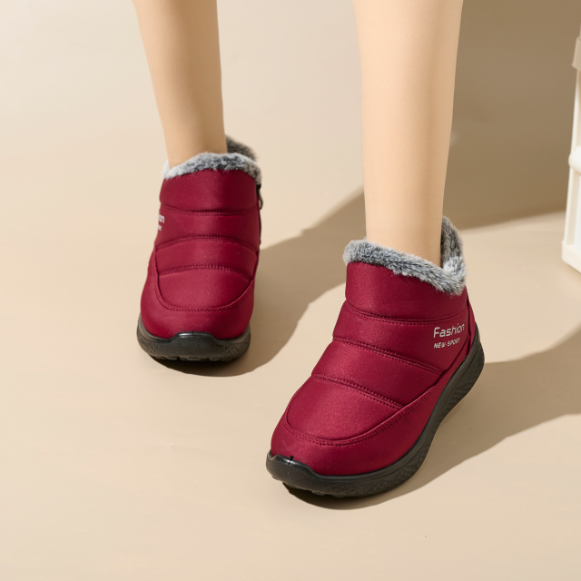 Winter Fashion High Quality Outdoor Cotton Shoes Umbrella Cloth Thickened Non-slip Warm Women's Snow Boots