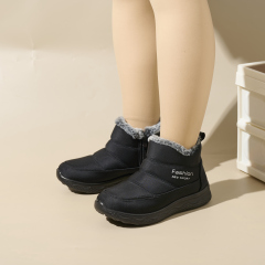 Winter Fashion High Quality Outdoor Cotton Shoes Umbrella Cloth Thickened Non-slip Warm Women's Snow Boots