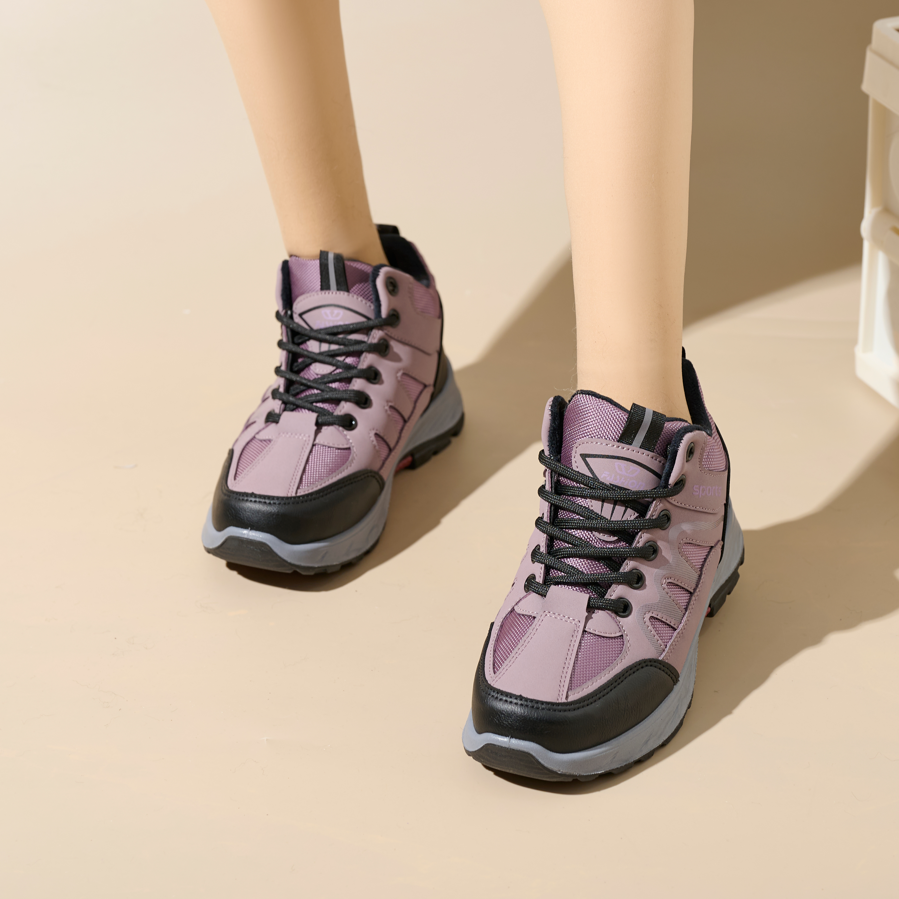 Fashionable Winter Cotton Shoes Sports Casual Walking Shoes Non-slip Comfortable Ankle Boots Women's Snow Boots