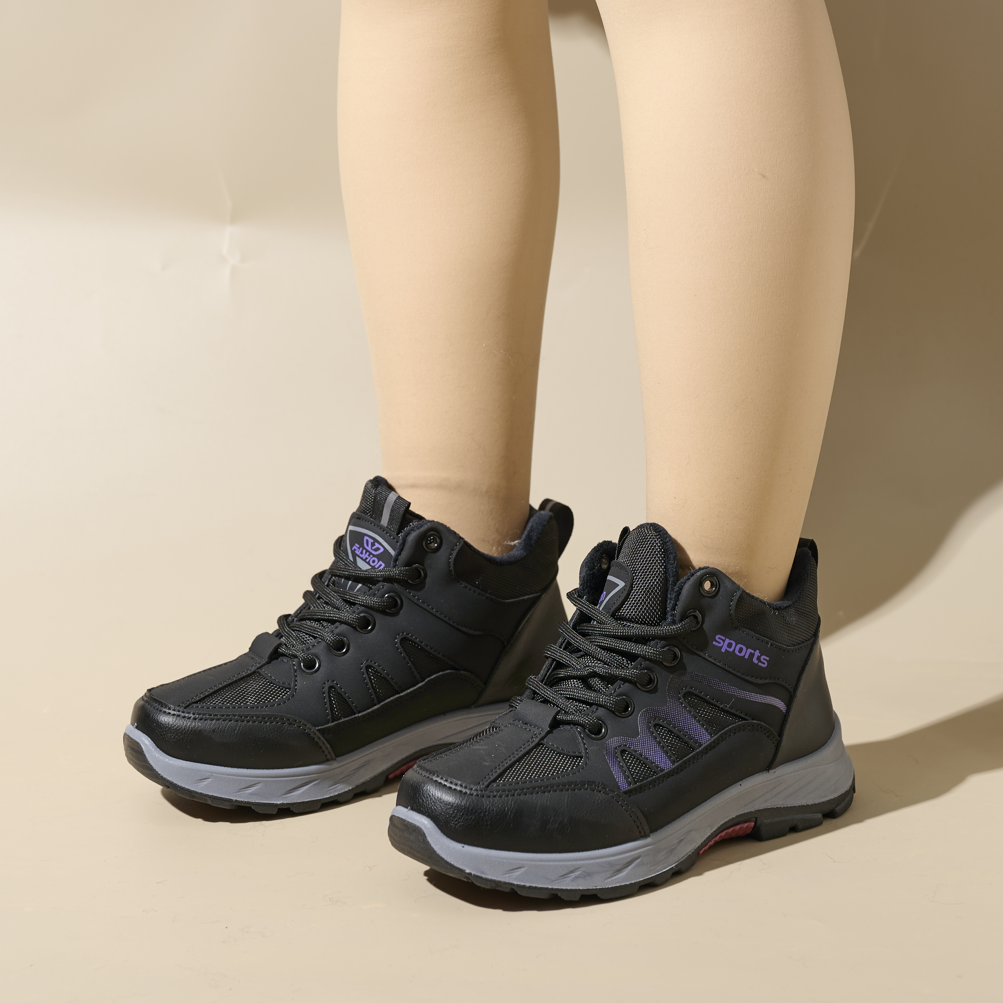 Fashionable Winter Cotton Shoes Sports Casual Walking Shoes Non-slip Comfortable Ankle Boots Women's Snow Boots