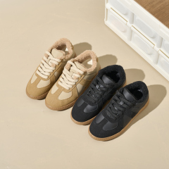 Oem Womens Custom Logo Skateboard Shoes Autumn and Winter Trendy Walking Style Shoes Sneakers Winter Warm Women Snow Boots