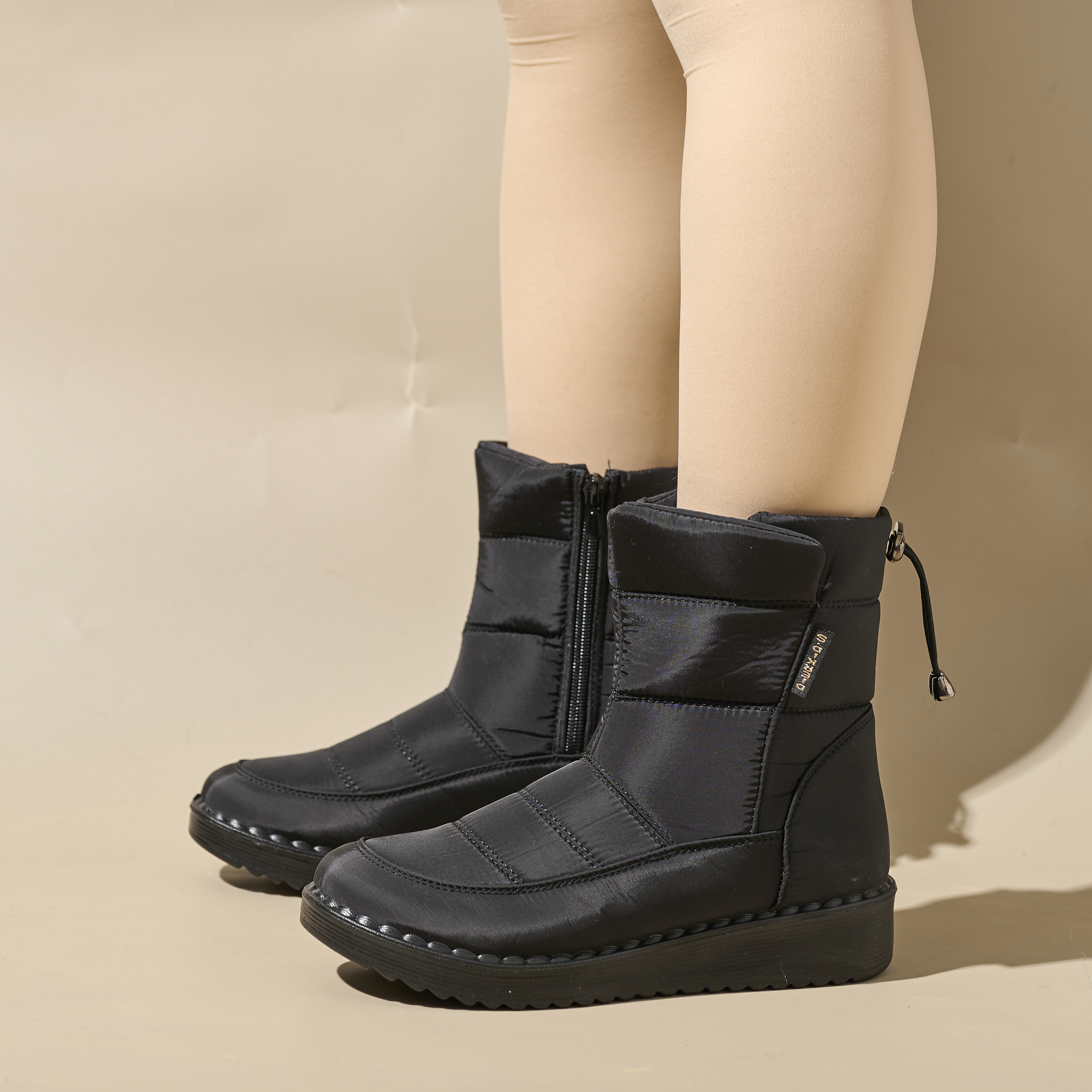 Winter Outdoor Long Women's Boots Wholesale Thicken Plush Waterproof Winter Boots Polyurethane Lightweight Women Snow Boots