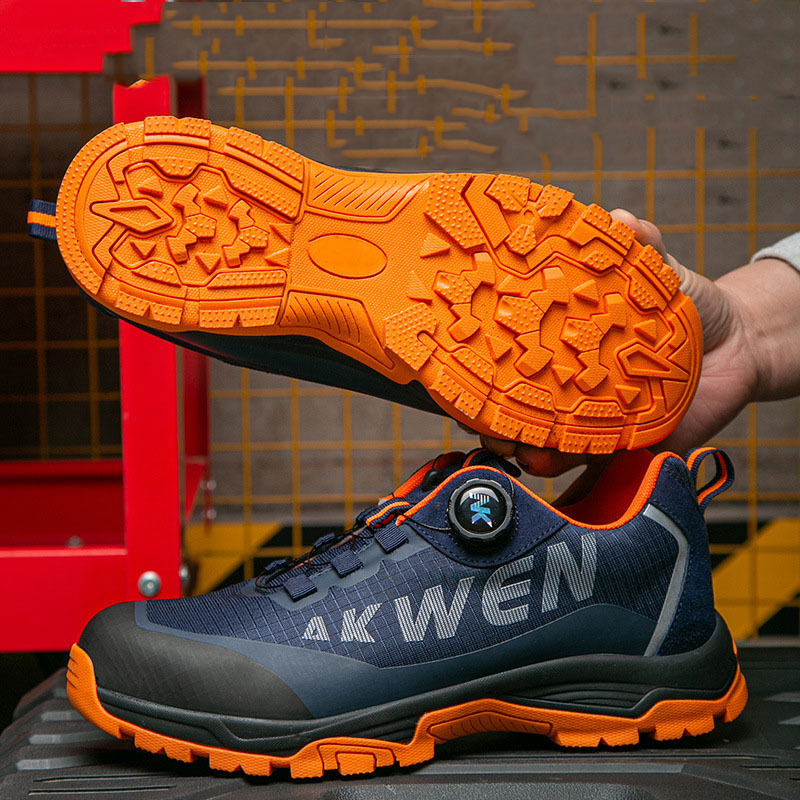 Wholesale of 2025 New Style Work Shoes From the Manufacturer, Casual Construction Site Shoes, Anti-puncture Men's Safety Shoes