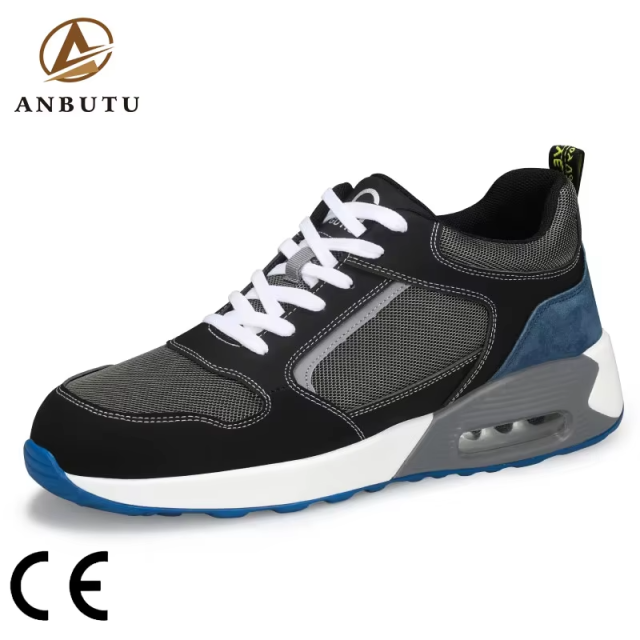 2025 New Men's Comfortable Work Shoes, Puncture-resistant Men's CE-certified Safety Shoes