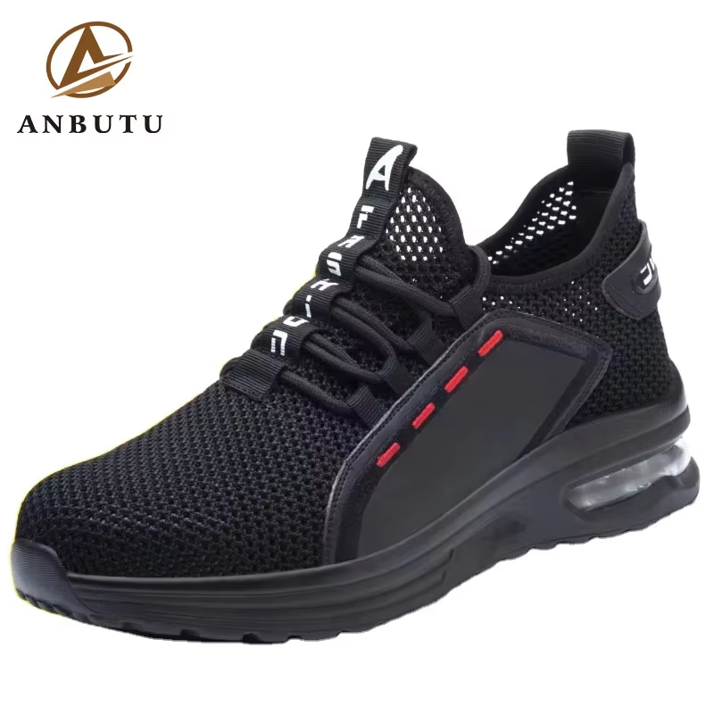 Factory Wholesale Protective, Anti-puncture and Anti-slip Men's Work Shoes, Steel-toed Men's Safety Shoes
