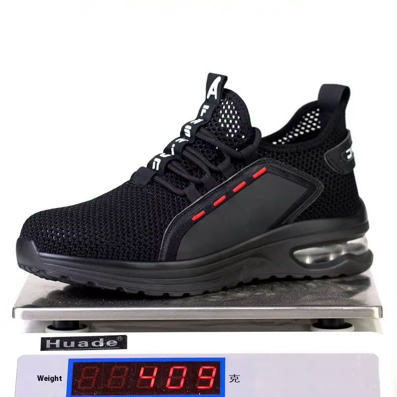Factory Wholesale Protective, Anti-puncture and Anti-slip Men's Work Shoes, Steel-toed Men's Safety Shoes