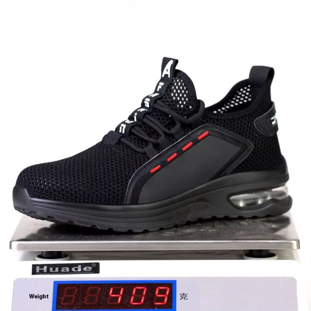 Factory Wholesale Protective, Anti-puncture and Anti-slip Men's Work Shoes, Steel-toed Men's Safety Shoes