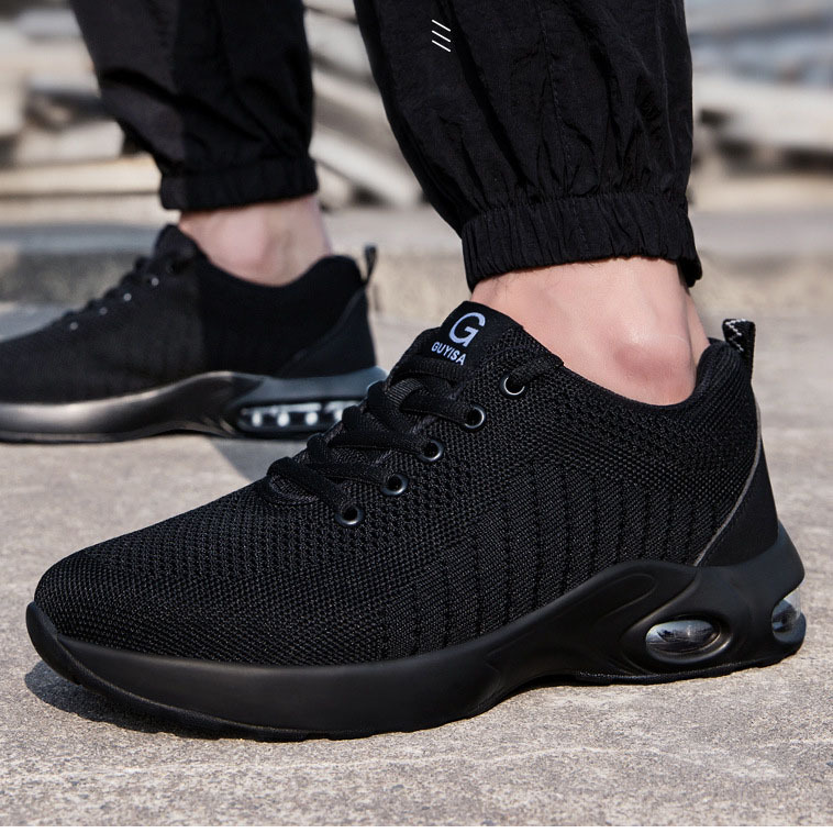 Wholesale Work Shoes, Sports Breathable, Casual and Comfortable, Steel-toe Sole Safety Shoes for Construction Sites