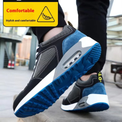 2025 New Men's Comfortable Work Shoes, Puncture-resistant Men's CE-certified Safety Shoes