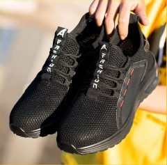 Factory Wholesale Protective, Anti-puncture and Anti-slip Men's Work Shoes, Steel-toed Men's Safety Shoes