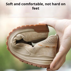 Wholesale New Men's Breathable Safety Shoes in 2025, Anti-puncture and Anti-slip Men's Safety Shoes