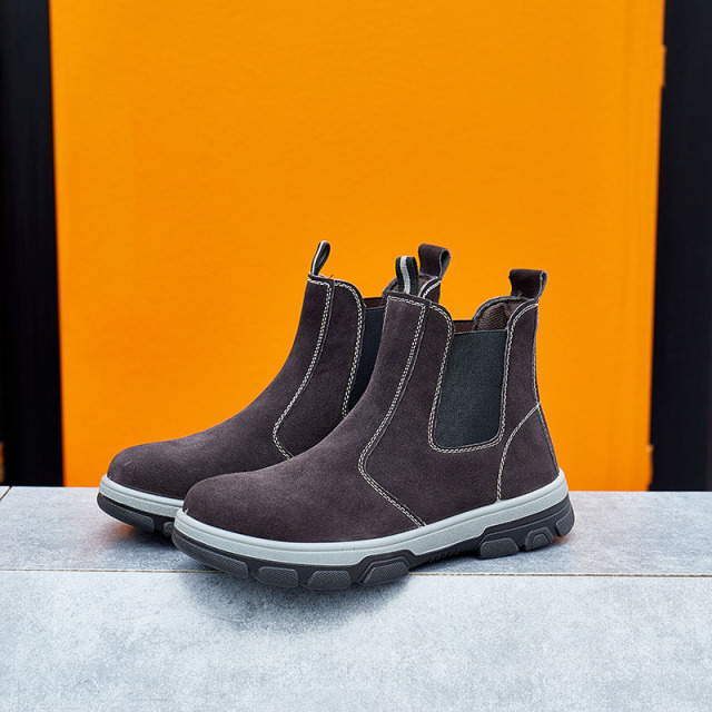 High Quality Material Men's Safety Work Boots Non-slip and Anti-smash Support Custom Work Safety Shoes
