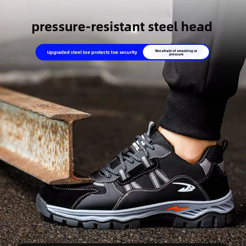 Wholesale of New Protective Shoes, Durable and Fashionable Men's Work Shoes, and Steel-toed Men's Safety Shoes