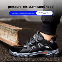 Wholesale of New Protective Shoes, Durable and Fashionable Men's Work Shoes, and Steel-toed Men's Safety Shoes