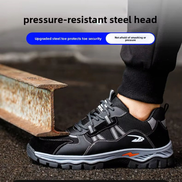 Wholesale of New Protective Shoes, Durable and Fashionable Men's Work Shoes, and Steel-toed Men's Safety Shoes