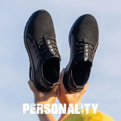 Factory Wholesale Protective, Anti-puncture and Anti-slip Men's Work Shoes, Steel-toed Men's Safety Shoes