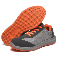 High-quality Wholesale Men's Suede Safety Shoes, Puncture-resistant and Wear-resistant Men's Safety Shoes