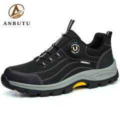 The Manufacturer Wholesales Microfiber Leather Upper Rubber-soled Work Shoes and Men's Safety Protective Shoes