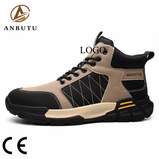 Industrial Safety Work Shoes Non-slip Leisure Safety Shoes Plastic Steel Head Anti-smash and Stab Safety Shoes