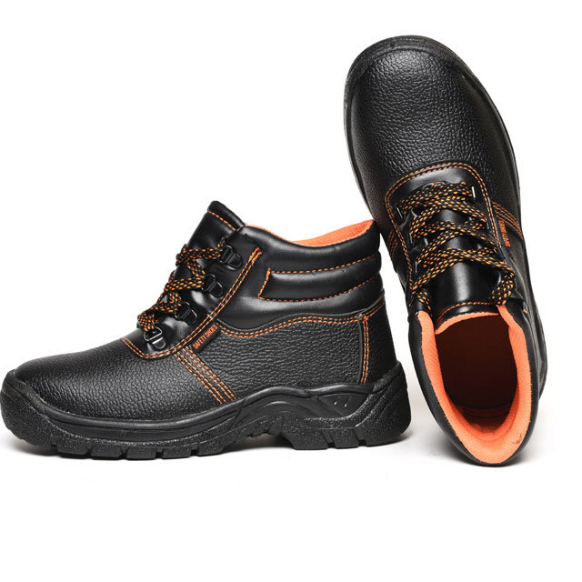 Indestructible Microfiber Leather Brand Steel Toe Labor High Temperature Non-Slip Protection Safety Shoes