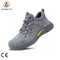 Wholesale High Quality Anti-slip and Anti-stabbing Steel Head Wear-resistant Work Shoes Steel Head Anti-smash Men's Safety Shoes