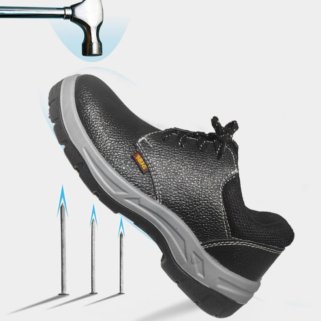 Wholesale High Quality Work Shoes Wear-resistant Walking Work Shoes Steel Head Anti-smashing and Anti-stabbing Safety Shoes