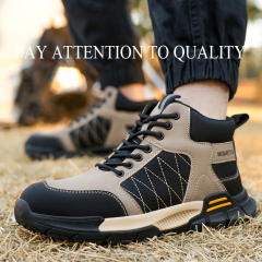 Industrial Safety Work Shoes Non-slip Leisure Safety Shoes Plastic Steel Head Anti-smash and Stab Safety Shoes